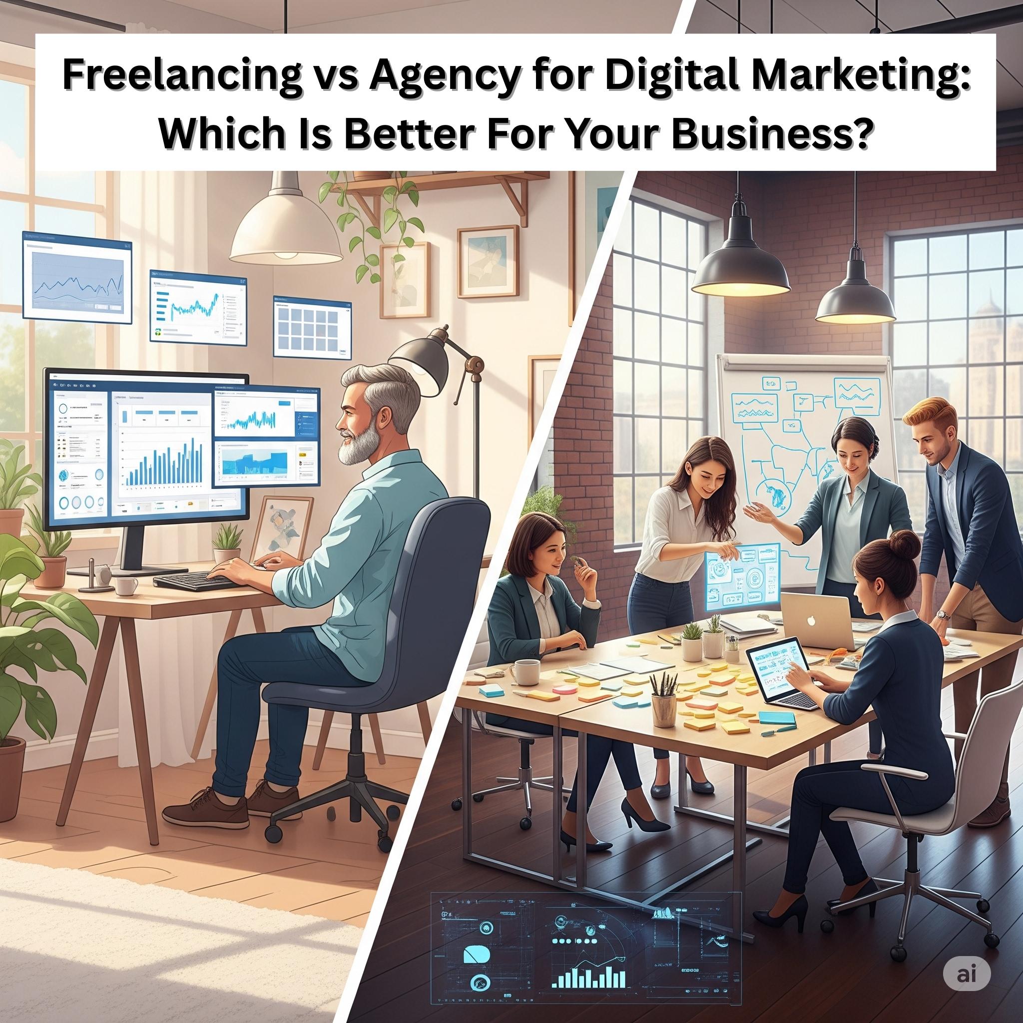 Freelancing vs Agency for Digital Marketing: Which Is Better for Your Business?